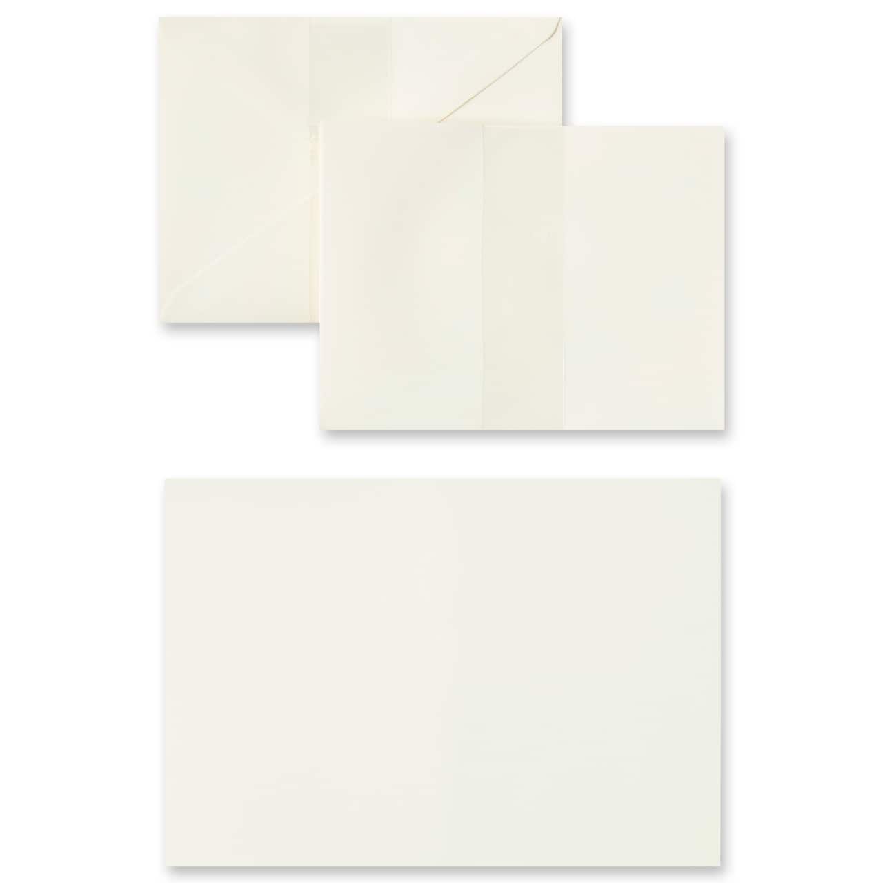 27 Packs: 25 ct. (675 total) 4" x 5.5" Ivory Cards & Envelopes by Recollections®